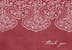 Thank You Cards - Paisley Top