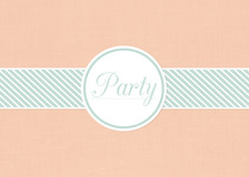 Party Invitations - Striped Band