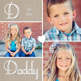 Father's Day Cards - D is for Daddy