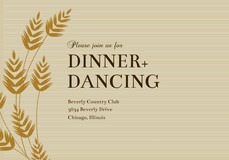 Reception Cards - Golden Grains