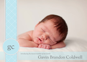 Blue Baby Initials