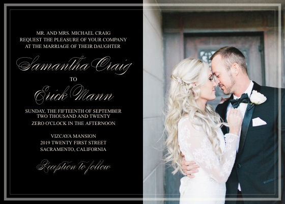 Classic Photo Invite