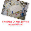 five days of mail service - Education Photo Book
