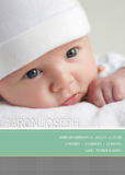 Photo Birth Announcements - Gray Tartan