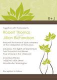 Wedding Invitations - Lotus Leaves