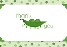 Baby Shower Thank You - Sweet Green Peas Thank You