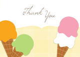 Birthday Party Thank You - Sweet Scoops Thank You