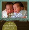 Estrada Twins First Year 2009 - Baby Photo Book