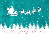Christmas Cards - Santa Silhouette