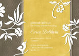 Girls Baby Shower Invitations - Contemporary Floral