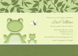 Girls Baby Shower Invitations - Froggie Fun