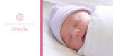 Photo Birth Announcements - Pink Roses