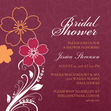 Bridal Shower Invitations - Island Floral