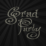 Graduation Invitations - Sketched Grad Party