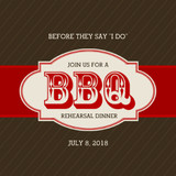 Rehearsal Dinner Invitations - BBQ Rehearsal Dinner