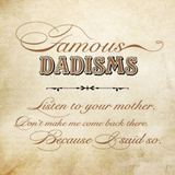 Father's Day Cards - Famous Dadisms