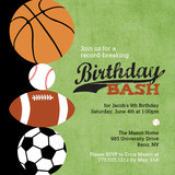 Birthday Party Invitations - Record-Breaking Bash