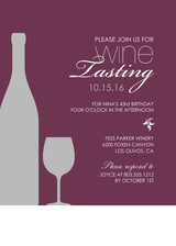 Birthday Party Invitations - Wine Tasting