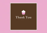 Baby Shower Thank You - Pink Cupcake