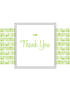 Green Leaf Strands - Baby Folded Card
