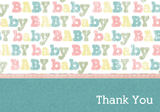 Baby Shower Thank You - Precious Handprint