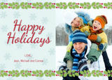 Holiday Photo Cards - Happy Hollydays