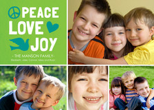 Holiday Photo Cards - Peace, Love, Joy
