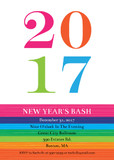 Holiday Party Invitations - Bright and Bold New Year