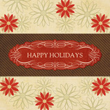 Christmas Cards - Festive Poinsettias
